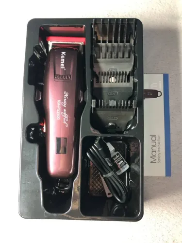 Máquina de Cortar Cabelo Profissional KM-2600PG Kemei Sem Fio