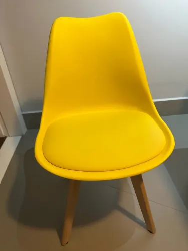 Cadeiras Leda Jantar Amarelo - Novíssima