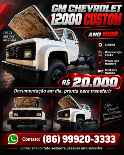 Caminhão GM/Chevrolet 12000 Custom