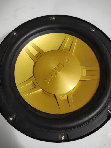 Par de Alto-Falantes Woofer Philips 8" JZ8-50H - 3 Ohms 150W RMS (Dourado)