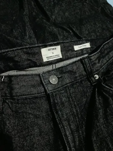 calça cotton on shutter black size 36 (46 br)