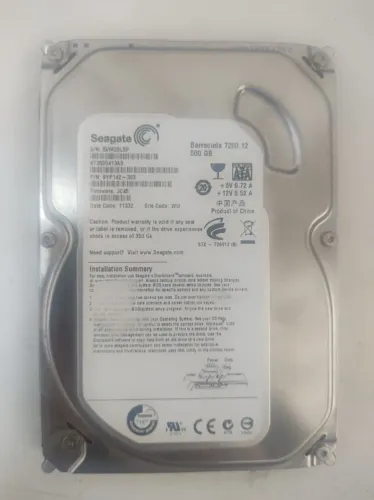 HD Seagate 500GB SATA III 7200RPM | TESTADO E SAUDÁVEL