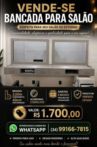 Bancada para salão