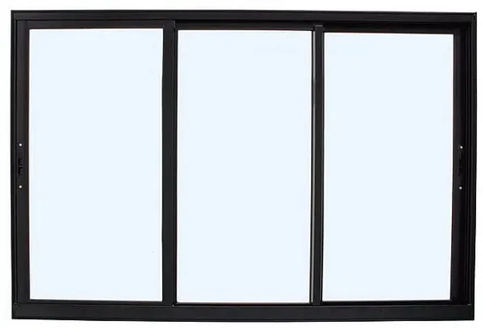 Janela alumínio preto 1.00x1.00