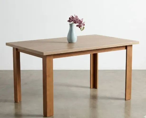 Mesa Jantar Moderna Elegante Madeira Sala Cozinha 120x82cm