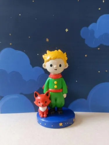 O Pequeno Príncipe e a Raposa Impressão 3D | Enfeite de Mesa Colecionável