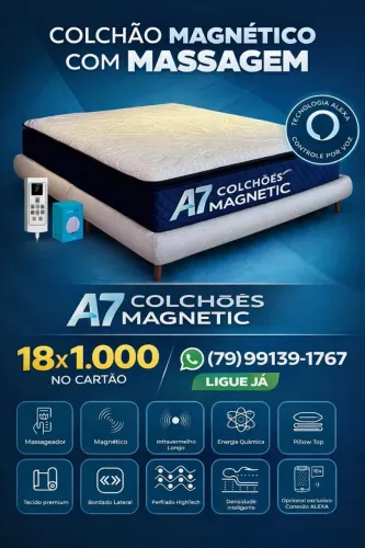 COLCHÃO MAGNÉTICO CONEXÃO ALEXA VOZ !!