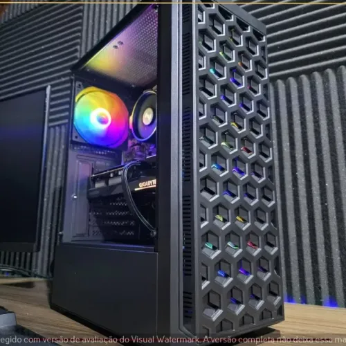 PC Gamer Ryzen 5 5500 RX 7600 8GB 16GB DDR4 3200 SSD NVMe 512GB A520M-A PRO