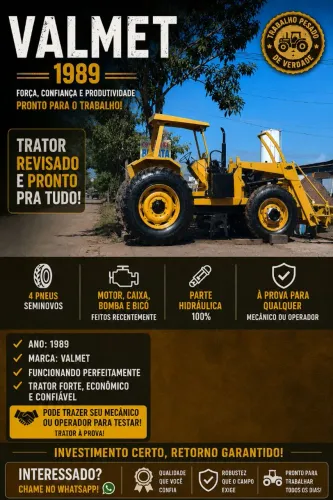 Trator valmet 128 impecável