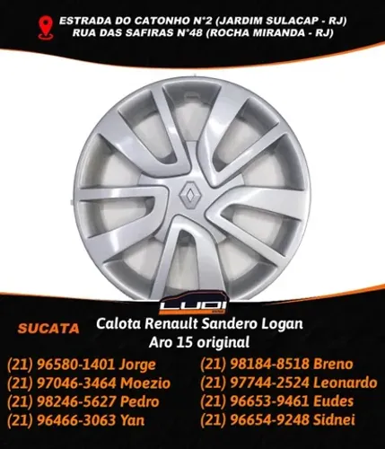 Calota Renault Sandero Logan Aro 15 original