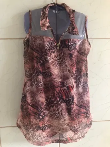 Blusa com transparencia (P/M)