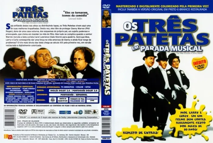 Dvd: Os três patetas e parada musical