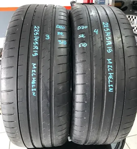 Kit 02 Pneus 225/45r19 Michelin Pilot Sport 4 96y (usados) 3/4
