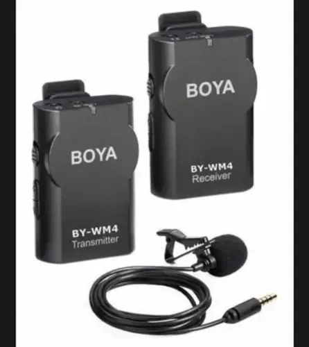 Microfone lapela sem fio boya