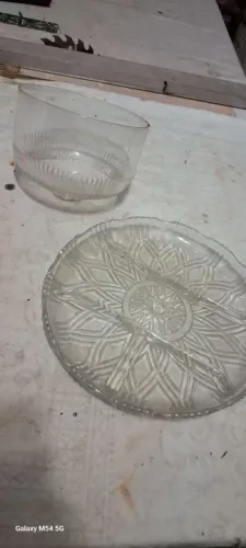 Conjunto de Vidro para Sobremesa - antigo!