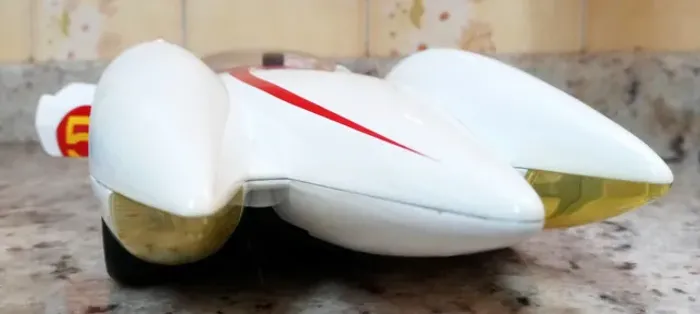 Speed Racer Mach 5 Escala 1/18 American Muscle Branco Clássico Edição 35