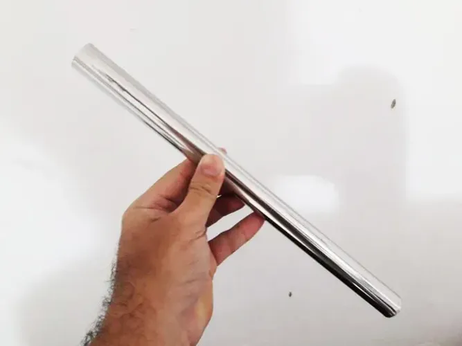 Super Canote de Bicicleta Aço Inóx medida: 22,22 MM x 500 MM Parede real 2 MM Reforçado