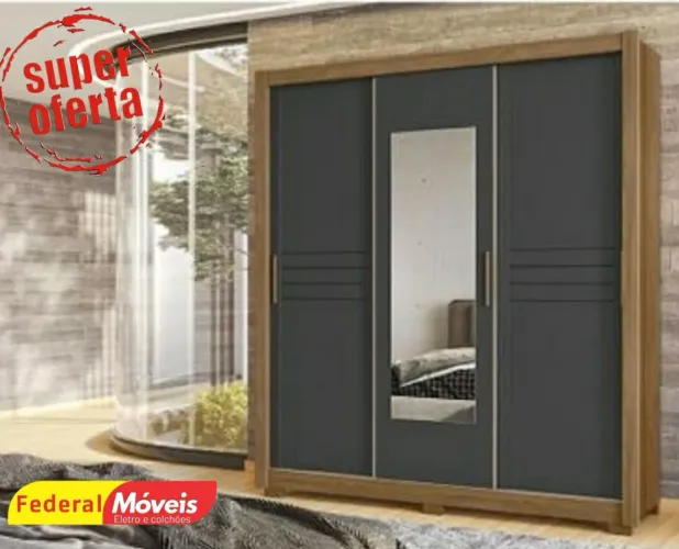 Guarda Roupa 3 Gavetas e 3 Portas Novo Fazemos Entrega