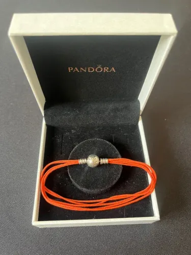 Pulseira Pandora em tecido Laranja