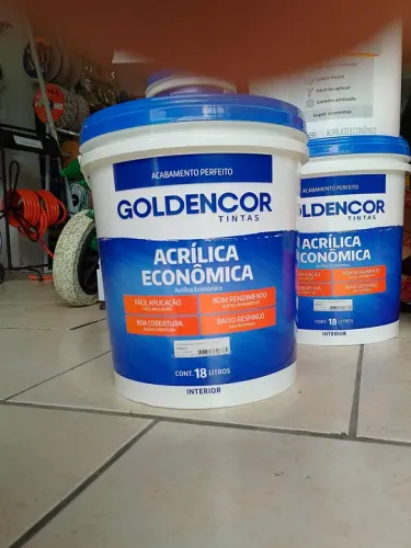 Tinta Acrílica18l para Paredes internas branco fosco