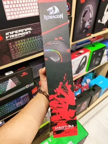 Kit Mouse M607 e Mouse Pad Redragon - Novo Lacrado - Parcelamos Sem Juros 