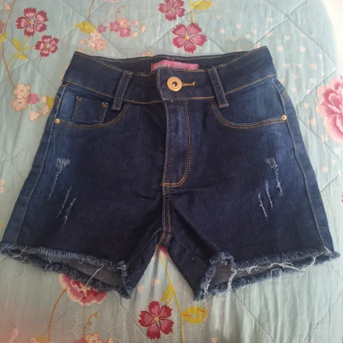 Short jeans infantil novo
