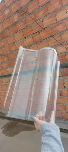Telha Romana de Policarbonato - Kit 40 telhas
