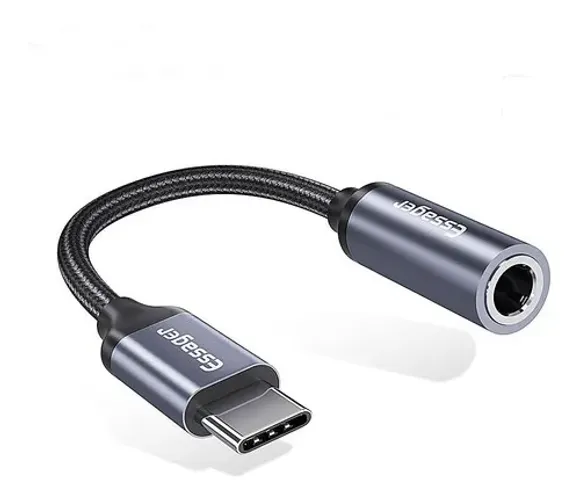 Adaptador Tipo C Macho Para P2 Fêmea Reforçado Essager (adaptador para fone)