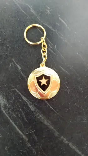 Lindo chaveiro dourado - Time Botafogo