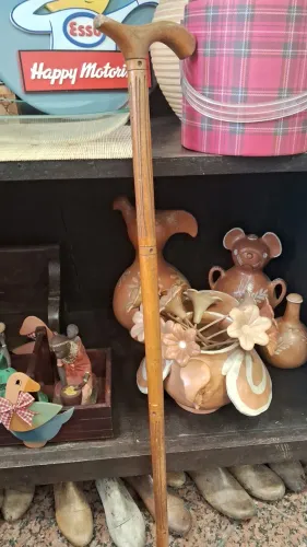Antiga Bengala de Madeira 83 cm