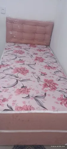Cama box solteiro macia e confortável