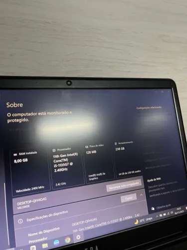 Notebook ULTRA Intel i5 11ª Geração - Ótimo estado