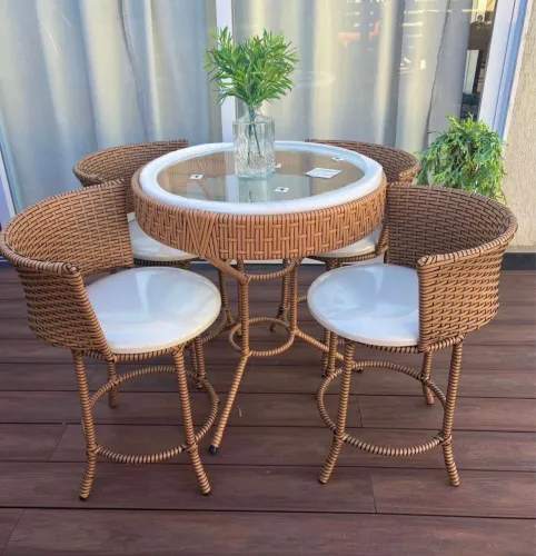 mesa área externa junco área gourmet 