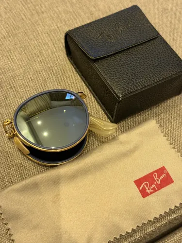 Rayban redondo rb3517 azul round folding