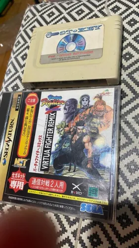 Sega Saturn Key e Virtua Fighter Original Funcionam