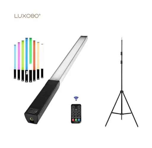 Bastão de led luxceo q508a RGB + Tripé 