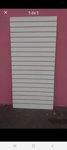 Painel canaletado branco