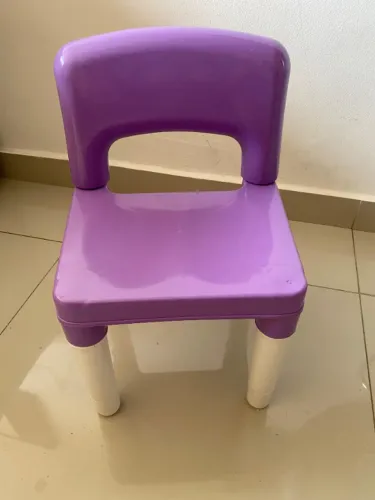 Cadeira Para Mesa Infantil Desmontável Para Atividades Cor Rosa