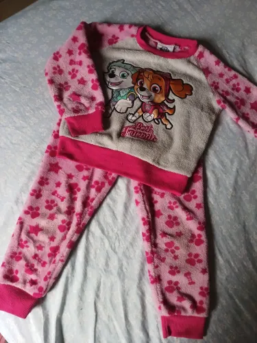 Pijama Infantil Patrulha canina Skye e Everest - Rosa