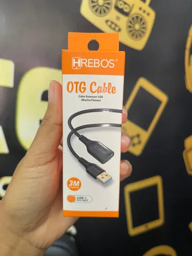Cabo OTG HREBOS - Cabo Extensor USB 3M
