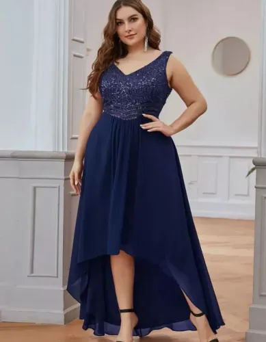 Vestido de Gala Azul - SHEIN 0XL