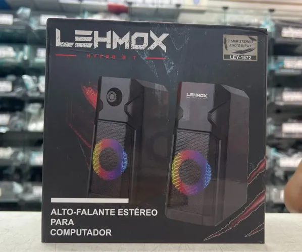 Caixa de som para PC Notebook Gamer Led RGB