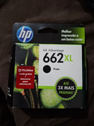 Cartucho HP 662 XL Preto Original