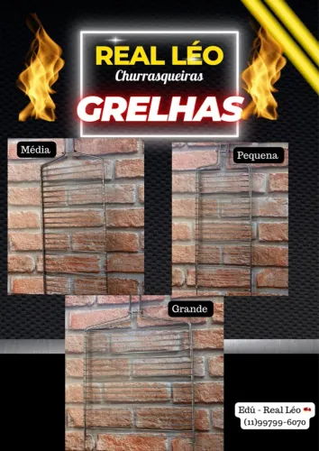 Grelhas para churrasco Real Léo - Vários tamanhos