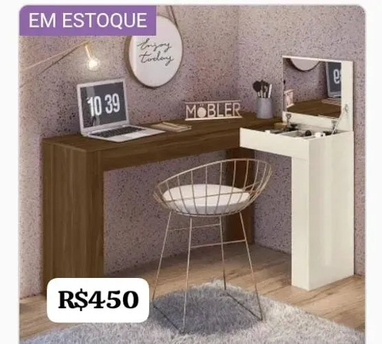 Penteadeira / Escrivaninha em L