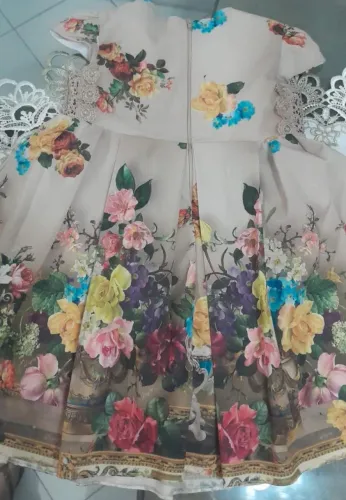 Vestido Infantil Floral Elegante tam 3