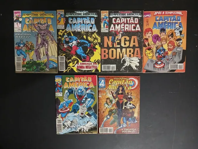 Coleção Gibis Capitão América Anos 90