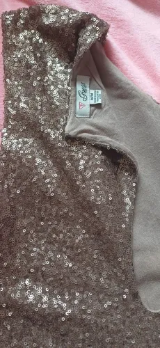 Vestido Guess com paetês dourados - M
