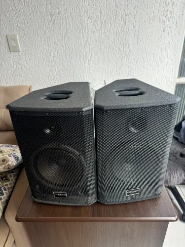 Caixa de Som Donner Saga 8 Ativa + Saga 8 Passiva 300w + 1 capa para caixa de som ativa