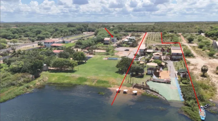 POUSADA LUXO - margem de rio São Francisco 35 X 270m  e faturamento